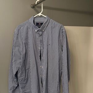 Vineyard Vines Navy Checkered Button Down Shirt